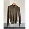 2026 Nuevo Suéter Corto de Punto Ajustado con Cuello Alto y Doble Cremallera Chaqueta para Mujer Venta al por Mayor H08AS16199