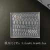 Decoración para Uñas Estampada Hoja 3D Molde de Silicona DIY para Uñas Portátiles Herramienta de Molde Hecha a Mano