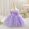 Vestido nuevo para niña, vestido de tutú para niña, vestido floral para actuación, vestido sin mangas, vestido de princesa para niña al por mayor