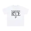 Marca de Nicho de Moda Rhude Verano Nueva Bandera de Corona Streetwear Retro Holgada Camiseta de Cuello Redondo de Manga Corta para Hombres y Mujeres