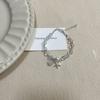 Moda Perla Concha Plateada Rota Estrella de Mar Delfín Pulsera Lujo Ligero Gama Alta Elegante Exquisita Pulsera de Moda