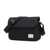 Bolsa de Ombro Masculina Tendência Lona Estilo Japonês Simples Retrô Alça Larga Transversal Bolsa de Ombro Feminina Artística Estudante Pequena