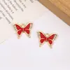 Colgante de Mariposa con Incrustaciones de Diamantes y Goteo de Aceite de Aleación para Pulsera y Pendientes DIY de Conservación de Color Colgante de Borla Personalizado Accesorios de Joyería Venta al por Mayor