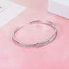 Pulsera de gipsófila nueva para damas Super Flash alta textura simple moda exquisita pulsera abierta de diamantes completos 2022