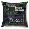 Funda de Almohada Halloween Calabaza Divertida Transfronteriza Amazon Estampado de Lino Funda Decorativa para Cojín de Sofá del Hogar