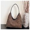 Bolso de Hombro Retro Transfronterizo con Estampado de Leopardo para Mujer Otoño e Invierno 2026 Nuevo Bolso Casual de Gran Capacidad para el Hombro