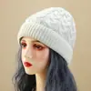 Gorros de Lana Tejidos Transfronterizos, Gorros Cálidos Trenzados, Gorros de Punto para Hombre, Gorros Puntiagudos para Mujer, Gorros de Pareja Europeos y Americanos