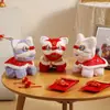 Adorno de Danza del León 2026 Año del Caballo Decoración de Año Nuevo Juguete de Peluche Decoración Arreglo de Escena Escritorio Sala de Estar Entrada Regalo