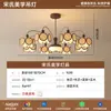 Araña Estética de Sala de Estar Dinastía Song 2025 Nueva Lámpara de Tela Zen China para Restaurante Sala de Té Lámpara de Dormitorio Principal de Diseñador