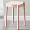 Taburete de Plástico Estilo Nórdico Taburete Alto Engrosado Taburete Cuadrado para Sala de Estar del Hogar Taburete de Goma Creativo Banco Pequeño Popular para Adultos