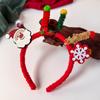 Lindo Aro para el Cabello de Navidad Moda Otoño e Invierno Felpa Divertida Barra Retorcida Accesorios para el Cabello Forma de Árbol de Navidad Sello para el Cabello Atmósfera Femenina