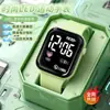 Reloj LED Estilo Y de Fútbol Transfronterizo, Reloj Electrónico Cuadrado Pequeño Simple, Reloj Electrónico Multifuncional para Estudiantes Hombres y Mujeres