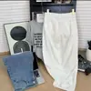 Atacado transfronteiriço de jeans vintage azul claro de perna reta do Sudeste Asiático para homens, calças largas folgadas, calças compridas versáteis lavadas