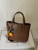 Bolsa Tote Grande Capacidade Estilo Coreano Cesta de Legumes Bolsa Feminina de Alta Qualidade Versátil para o Dia a Dia Bolsa de Ombro Único Bolsa Transversal Casual da Moda