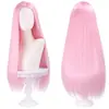 Peluca de cosplay Main Shengda universal con cuero cabelludo dividido, cabello negro largo y liso, peluca de animación de 80 cm, fabricantes al por mayor