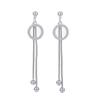 Pendientes de Aro Dorados con Borla y Aguja de Plata de Ley Llenos de Diamantes Pendientes Largos Estilo Retro Pendientes de Lujo Ligero Joyería Transfronteriza Venta al por Mayor