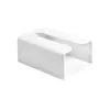 Caja de Pañuelos de Pared Portapañuelos de Baño de Pared de Plástico sin Taladro Almacenamiento de Caja de Pañuelos para Cocina Sala de Estar