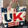 Sitio Independiente Temu Bolso de Mano de Nuevo Estilo Transfronterizo Impermeable PVC+Lona Portátil para Viajes Diarios Bolso de Hombro Bolso Tote