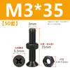 Tornillos de acero inoxidable 304 negros de cabeza avellanada en cruz juego de dos piezas tornillos de máquina de cabeza plana y tuercas M2M3M4M5M6M8