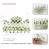 Pinza para el pelo grande con estampado de leopardo de PVC estilo japonés Pinza para el pelo simple estilo coreano Garra de fijación para el pelo Pinza vertical Pinza para el pelo de adulto