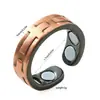 Pulsera Cruzada de Dos Colores Tridimensional de Alta Venta en Amazon Transfronterizo, Moda Retro, 9 Piedras Magnéticas, Joyería de Mano de Estilo Abierto al por Mayor