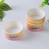 Suministro de fábrica tazón de papel desechable para bebidas frías con impresión a color logo de Foshan impresión vaso de papel pequeño engrosado papel para helado