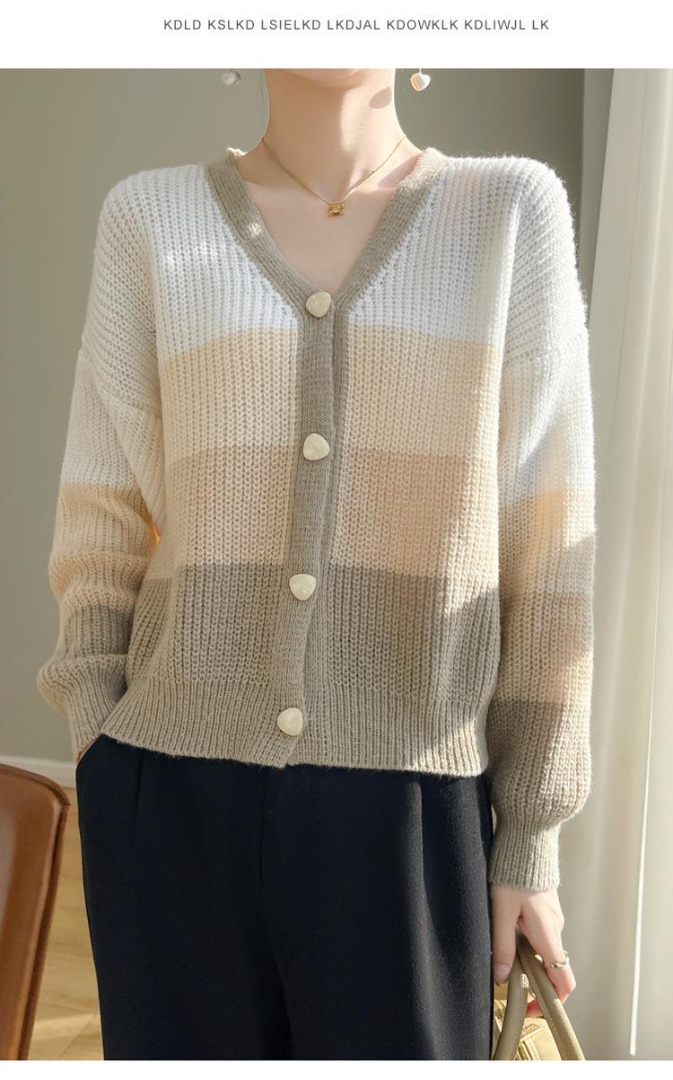 复制_春秋新款女士撞色V领针织开衫大码宽松拼色.jpg