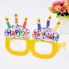 10 vasos de papel para decoración de fiesta de cumpleaños Sombrero de cumpleaños festivo Corona Máscara festiva