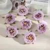S 6cm Estilo Retrô Flor Rosa Simulada com Borda Queimada Artificial para Arranjo Floral DIY Manual Arranjo de Flores Buquê de Casamento Decoração de Casa
