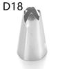 Galletas Grandes de Acero Inoxidable Crema Batida Boquilla Extruida Flor 6 Dientes 8 Dientes Herramienta para Hornear