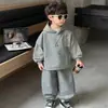 Traje Deportivo para Niños Estilo Coreano Conjunto de Dos Piezas Sudadera Ropa Casual 2026 Nuevo Elegante Moderno Conjunto de Dos Piezas para Bebé