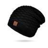 Sombrero de Invierno Nuevo a Prueba de Frío con Protección para las Orejas, Gorro de Punto Pulóver de Invierno con Forro Polar, Venta al por Mayor de Sombrero de Punto Caliente Transfronterizo Europeo y Americano