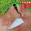 Azada Triangular Afilada Gruesa Grande y Extra Grande de Acero al Manganeso Agrícola para Cavar Zanjas, Surcar, Sembrar Verduras, Fertilizar, Aflojar la Tierra y Arar