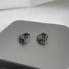 Pendientes de Rosa Transfronterizos para Hombres, Pendientes de Moda con Diseño de Nicho Retro para Mujeres, Simples y Elegantes, Accesorios Versátiles