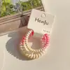 Cuerda para el pelo de color de chica dulce de moda, cuerda para el pelo de línea telefónica, banda de goma de alta elasticidad y duradera, accesorios para el pelo de mujer