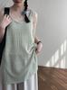 Vestido coreano Tao Chuan con escote en U y aberturas laterales, blusa de punto con abertura lateral, primavera 25, YL066