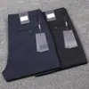 Pantalones casuales de alta gama de algodón Tencel microelásticos para hombre, verano, finos, de negocios, sin planchar, antiarrugas, rectos, corte slim, pantalones para hombre, talla grande, moda
