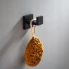 Toallero de acero inoxidable negro de una sola barra de estilo nórdico directo de fábrica, juego de toallero para el hogar, estante de baño