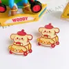 Animales de Dibujos Animados Lindos Coche de Choque Parche Acrílico Material Hecho a Mano Broche Imán para Refrigerador Caja de Almacenamiento Pegatina Accesorios