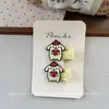 Nuevo Pasador de Pelo de Perro Pudín Dulce Estilo Coreano para Niños, Set de Pinzas de Tela de Cobertura Total para Flequillo Lateral con Gomas para el Cabello