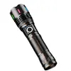 Linterna con Luz Fuerte, LED Recargable, Portátil, para Exteriores, de Largo Alcance, Láser Blanco Ultrabrillante, Multifuncional, Duradera para Uso Doméstico