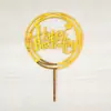 Decoração de bolo de asas de pena de anjo, lindo cartão de bolo de aniversário, acessórios de encaixe para mesa de sobremesas de festa de casamento