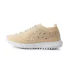 Comércio Exterior Transfronteiriço Tamanho Grande Primavera e Outono Nova Moda Lazer Strass Tecido Voador Estilo Esportivo Feminino Lazer Sapatos Femininos Pronta Entrega