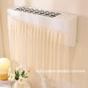Cortina Romântica Colorida Transparente com Velcro para Ar Condicionado, Bloqueio de Vento, Decoração de Casa de Ratinho Branco Pequeno, Cortina de Tecido