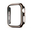 Adecuado para funda bicolor de Apple todo incluido galvanizado PC + película templada integrada iwatch456 Funda protectora para Apple Watch