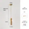 Estilo de música estética bambu-junta mármore natural lustre de sala de jantar, mesa de jantar, balcão de bar, sala de chá Zen, escritório, luminária longa de escritório