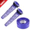Adecuado para Dai + Sen D + yson V7 V8, conjunto de 3 elementos de filtro delantero y trasero para aspiradora