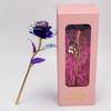 Amazon Supply transfronteiriço flor rosa de folha de ouro 24k flor de ouro colorida luminosa caixa de presente Dia dos Namorados presente de aniversário
