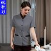 Roupas de trabalho de limpeza respirável fina de verão de manga curta Propriedade de limpeza de hotel Limpador de quarto de hotel Roupas de tia