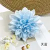 Flor artificial nueva cabeza de crisantemo cactus flor de seda DIY material para pasador de pelo de crisantemo pequeño adorno pequeño para fotografía del hogar